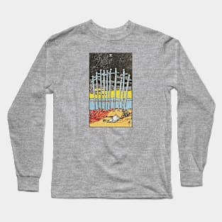 Ten of swords tarot card (distressed) Long Sleeve T-Shirt